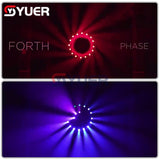 YUER™️ Professional Mini 7x40w RGBW LED Beam Zoom Moving Head Light Macros Stage Light CTO Wash Strobe Effect DMX Music Dance Disco