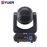 YUER™️ Mini 200W LED Moving Head Light Beam Spot 18 Rotating Prisms With Ring Dj Dmx Stage Light Effect Light Disco Dj Bar Wedding Club