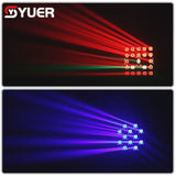 YUER™️ LED 25x30W RGBW Matrix Beam Star Sky Effect Stage Ligthing With 200x0.2w RGB Rainbow Effect Stage Lighting Bar Dj Disco Club