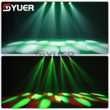 YUER™️ 6×4W Dyeing 4in1+150W LED Spot Moving Head Light For DJ Disco Stage Wedding Party Lighting Show Bar Party Club