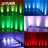 YUER™️ Battery Powered LED Par 3x18W RGBWA UV Wall Wash DMX Wireless Remote App Control Dj Club Home Party Wedding Stage Light Uplights