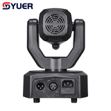 YUER™️ Mini Moving Head Laser Light With LED Ring 1X50mw Red+1X50mw Green+1X50mw Blue DMX512 For DJ Disco Party Stage Effect Lighting Night Club Bar Light