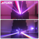 YUER™️ LED 6x10W Zoom Wash LED Moving Head Light RGBW 4in1 DMX Stage Light Effect Disco Stage Lighting Professionals Wedding