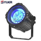 YUER™️ IP65 water proof LED Par Light 2700k/5700K dual color temperature pixel control 1pcs 50W golden light+18X0.5SMD 5050 RGB3 in 1