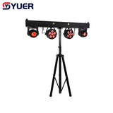 YUER™️ 2X40W Beam Moving Head 6X8W Par Light White Strobe Green Laser 4in1 Stand Dj Disco Effect Stage Lighting DMX Music Nightclub