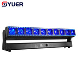 YUER™️ LED Beam10x60W RGBW LED 3w Warm Cold White 0.3W RGB 4in1 Wash Strobe Horse Racing Effect Moving Bar Stage Lighting For Dj Disco