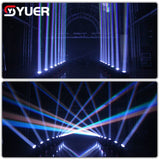 YUER™️ 60W Beam 0SRAM RGBW 4IN1 Moving Head Light Strobe DMX512 Voice Control For DJ Disco Stage Indoor Bar Wedding Lights Show