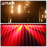 YUER™️LED 10X80W RGBW 4IN1 Double-sided Electrodeless Moving Head Beam Light With 360X3W Warm White+360X3W White Strobe Effect RDM DMX512 For Dj Disco Party Wedding