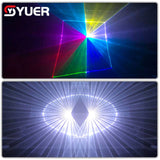 YUER™️ 6W RGB Laser Light Animation Beam Scanner Stage Laser Projector DJ Disco Bar Club Party Dance Wedding Effect Show