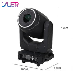 YUER™️ LED 200W Beam Spot Wash 3in1 Gobo Moving Head Light With Zoom rotating GOBO wheel halfcolor Atomization DMX Control For Dj Disco Night Club Wedding