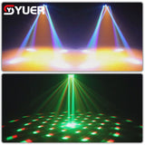 YUER™️ NEW 4X15W RGBW Laser Lamp Moving Head Light Beam Strobe Magic Ball Projector 14/21DMX Stage DJ Bar Party Stage Light 4in1