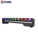 YUER™️ NEW 10x30W RGBW LED Rotating beam Moving Head Light Wall Bar Stage Matrix Dyeing For Disco Dance Floor Bar Party Nightclub DJ