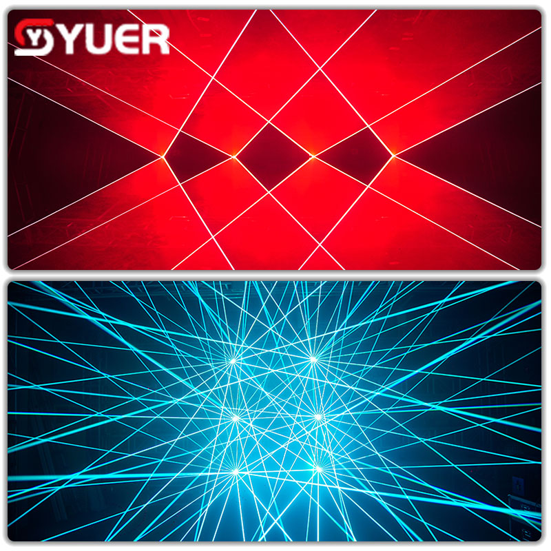 Scanner Light Animation YUER™️ RGB 15W ILDA 40Kpps Animation Scanner Projector Beam Laser Stag ...
