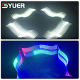 YUER™️ New 32+16 Segement LED Strobe RGBW Wave Screen Stage Lighting Horse Racing DMX Party Decoration Concert Dj Disco Equipment