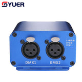 YUER™️ ArtNet-DMX 2 two-way ArtNet DMX bidirectional converter 2 female 3PIN XLR IN/OUT signal conversion Ethernet cable