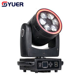 YUER™️ 6x40W LED Head Bee Eye Led Beam Moving Head Wash Light Stage Lights With LED Strip Dj Stage Light Effect Light Disco Wedding Bar