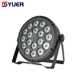 YUER™️ 18X12W RGBW 4in1 LED Par Light With Aperture DMX512 Disco Light Professional Stage Bar Dj Equipment