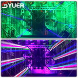 YUER™️ New arrival RGB 3IN1 Laser Beam Moving Head Light XY Axis Infinite Rotation DMX512 DJ Disco Party Club Indoor Stage Effect Lamp