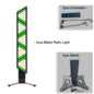 YUER™️ Lampe flash rétro à LED ambre 5x60W avec lumière noire auxiliaire DMX512 DJ Son Fête Musique Danse Club DJ Effet Scène S-Tribe