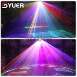 YUER™️ RGB 600mw 1W Laser Projector Scanner Stage Laser Light Show DMX512 DJ Disco Bar Club Party Wedding Professional Stage Lighting