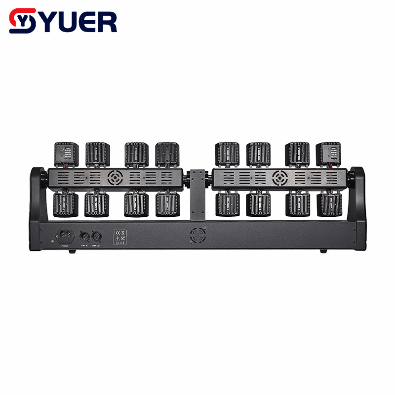 YUER™ 14x10W RGBW 4in1 +4x10w Gold Strobe +3 Red 2 Green 1 Blue Moving Head Light Lasr Strobe Effect DMX512 For DJ Disco Party Bar Club Wedding Stage Effect Lighting