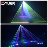 YUER™️NEW Mold Waterproof IP65 30Kpps 5W Scanning Laser Light For Outdoor DJ Disco Stage Music Party Park Light Shows DMX512 12CH