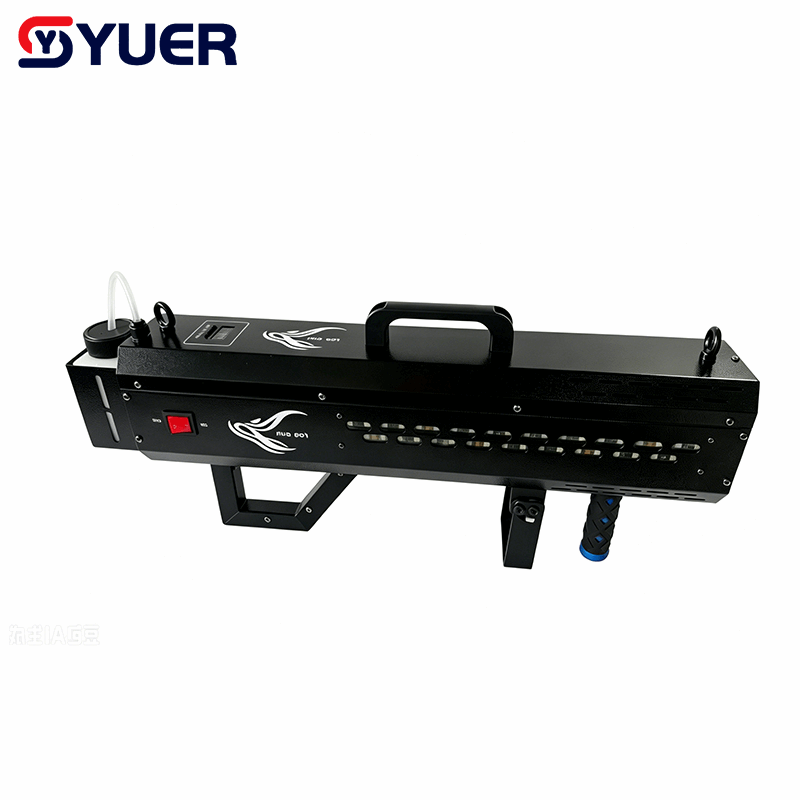 YUER™ 1500W Smoke Gun Nozzle LED RGB + Light Strip RGB 40W Spray distance 5-8 meters For DJ Disco Party Bar Club Wedding Stage Lighting