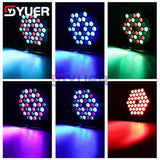 YUER™️ LED 36x3W RGB Par LED Lights Party Nightclub Stage Sound Music Wedding Christmas DMX512 DJ Equipment Disco Effect Lights