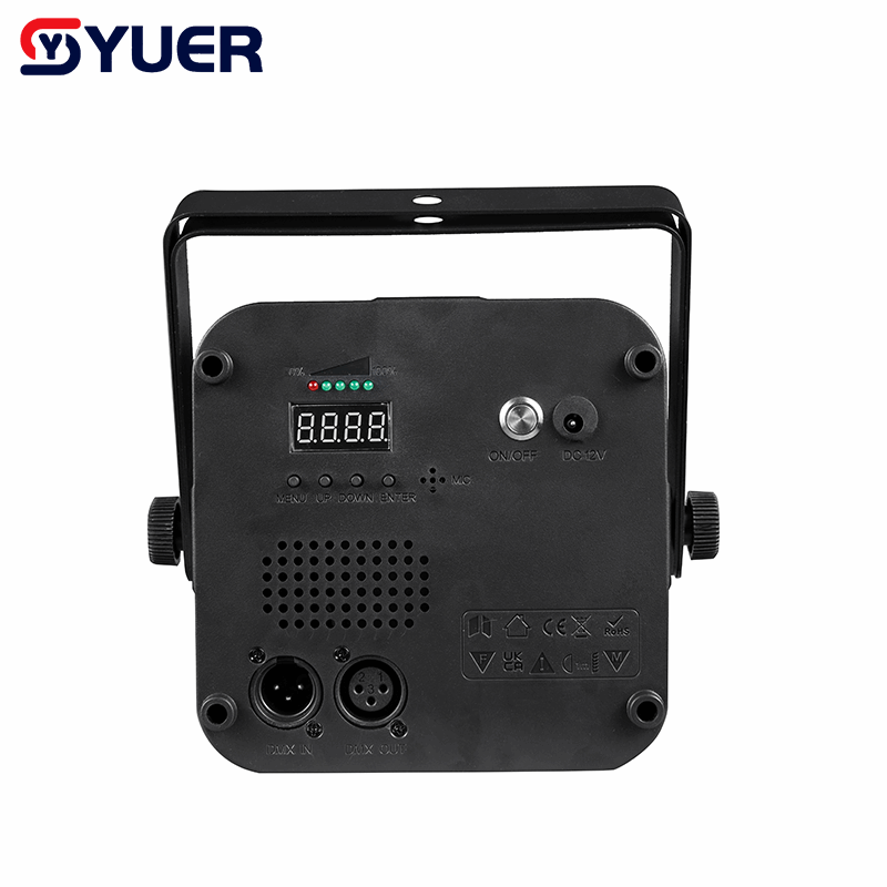 YUER™ 4x18W LED RGBWAUV 6in1 Battery Par Light Wash Effect DMX512 Remote Control For DJ Disco Party Bar Club Wedding Stage Lighting