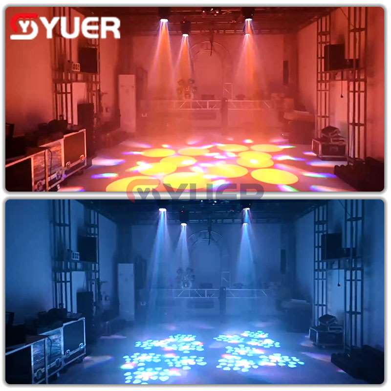 YUER™️ NEW Mold Mini 150W LED Bee Eye + 3 Prism Spot Moving Head Light Dj Dmx512 Stage Light Effect Lighting Disco Dj Bar Dance Floor
