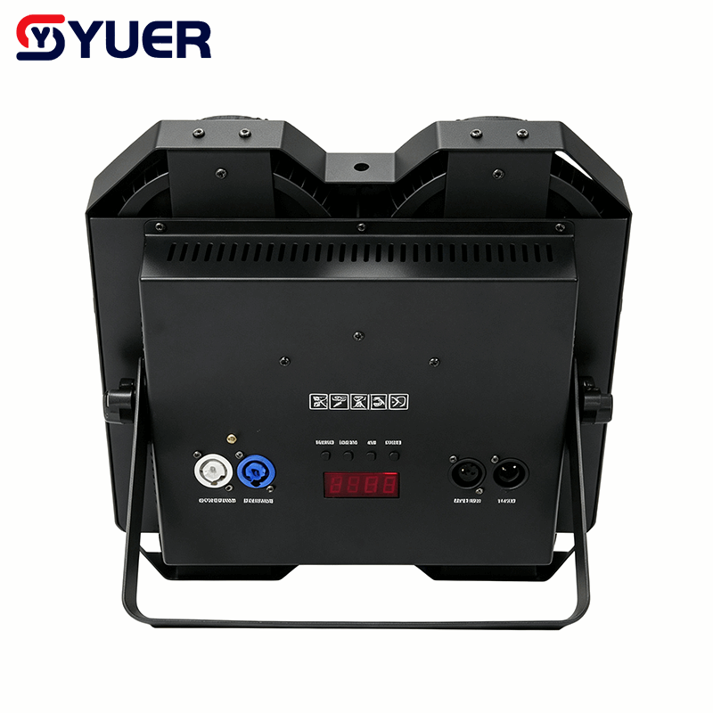 YUER™ 4x50W COB+108x0.2W RGB Audience Light Wash Effect DMX512 Sound Control For DJ Disco Party Bar Club Wedding Stage Effect Lighting