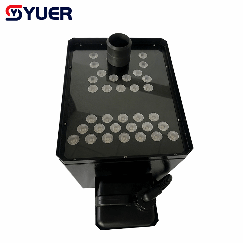 YUER™ 3500W 4000W 4500W +33X10W LED RGBA Jet Column Fog Smoke Machine DMX512 Remote Control For DJ Disco Party Bar Club Wedding Stage Effect Lighting