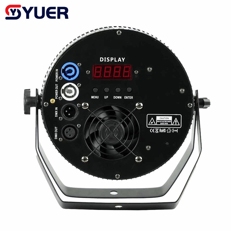 YUER™ 18x10W RGBW 4in1 LED Mute Par Light With RGB Light Strip Wash Effect For DJ Disco Party Bar Club Wedding Stage Lighting