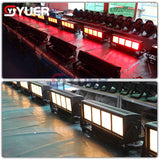 YUER™️ 300W LED Cyclorama Light 100pcs 3W high brightness colorful LED Lamps DMX512 Suitable for large-scale theatrical performances, theaters, studios, discos and other places.