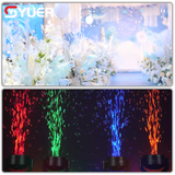YUER™️NEW LED RGBW 4in1 Bubble Machine Long-distance Remote Control For Dj Dmx Stage Light Effect Light Disco Dj Bar