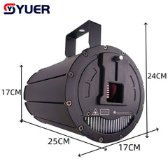 YUER™️6W 8W 10W ILDA Splicing RGB 3D RGB Animación Láser Luz de Escaneo de Rayos Láser Proyector DMX512 DJ Discoteca Fiesta Club Efectos de Escenario