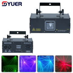 YUER™ 2W 3W 5W RGB Laser Light Starry Sky Effect DMX512 Sound Control For DJ Disco Party Bar Club Wedding Stage Effect Lighting