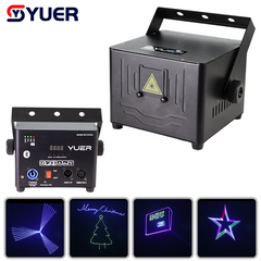 YUER™️ Nouvelle lampe laser d'animation RVB 6W avec batterie, contrôle APP, lumières de scène à motif de faisceau DMX512 16CH pour DJ, discothèque, mariage, bar, effets de scène