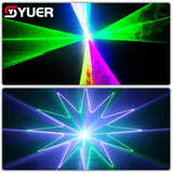 YUER™️ APP control 2W 3D Animation Scanner DJ Laser Light With display ILDA DMX Beam Stage Projector Bar Club Disco Christmas Party Wedding Light