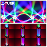 YUER™ Mini 7X60W RGBW 4IN1 LED Bee Eye Moving Head Light Beam Wash Zoom Circle Control Effect RDM DMX512 For DJ Disco Stage Wedding Party Bar
