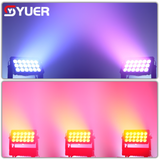 YUER™️Waterproof IP66 18X40W RGBW 4IN1 Wall Washer Light Master-Slave Control DMX512 For DJ Disco Bar Club Party Dance Wedding Effect Show