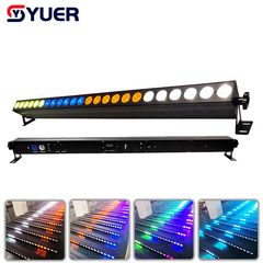 YUER™ 24x6W RGBWAUV 6in1 Battery Wall Wash Light Wash Effect DMX512 Retro Control For DJ Disco Wedding Event Party Bar Club