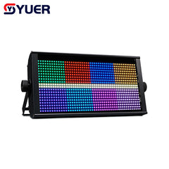 YUER™️ 864 pièces 5050 LED 280W RGB DMX512 8 + 8 lumières stroboscopiques/stroboscope adaptées à DJ Disco Bar effet de fête lumière de teinture Flash 