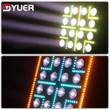 YUER™️ LED Moving Head Matrix Light 16x10W White + 96PCS RGB + 108PCS White and Warm White Flash Wash Effects DMX512 For DJ Disco Party Club Bar