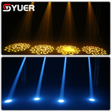 YUER™️LED 150W Beam Spot Moving Head Light With Ring 18 Prisms DMX512 For Stage Light Effect Light Disco Dj Bar