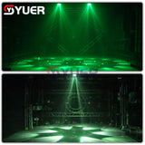 YUER™️ Stage Effect Projector  4IN1 6X10W  Bee Eye Laser Strobe Light DMX512  Dance Floor Bar Game Party DJ Disco Music Control