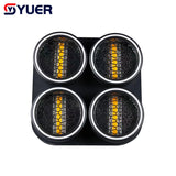 YUER™ LED 4x30W COB Amber Warm White With RGB 120W LED SMD Ring Retro Splicing Party Wedding Background Wash Effect Strobe Stage