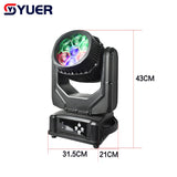 YUER™️ NEW Mold Waterproof IP66 7X40W RGBW 4 in 1 LED Bee Eyes Zoom Moving Head Light Dmx Beam Wash Stage Dj Disco Party Light