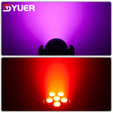 YUER™️ 6x30W LED Zoom Wash RGB 3in1 Moving Head Light DMX Stage Equipment DJ Party Christmas Nightclub Stage Light