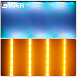 YUER™️LED 6X40W COB Wall Washer Light With Fill Light 112X0.2W Voice Control DMX For DJ Club Disco Party Dance Floor